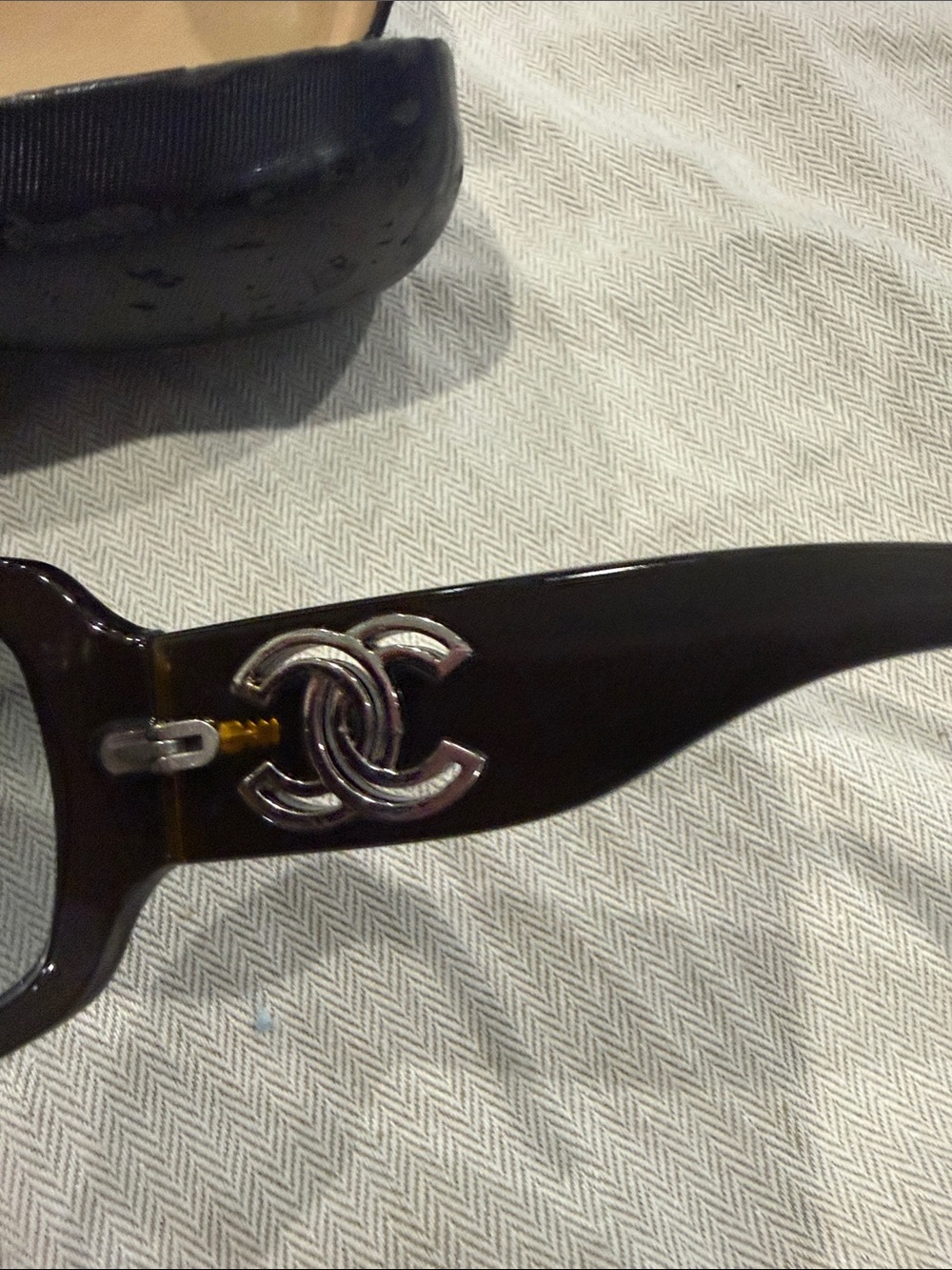 CHANEL Brown Black Tortoiseshell CC Logo Wrap Sunglasses - Picture 4 of 13